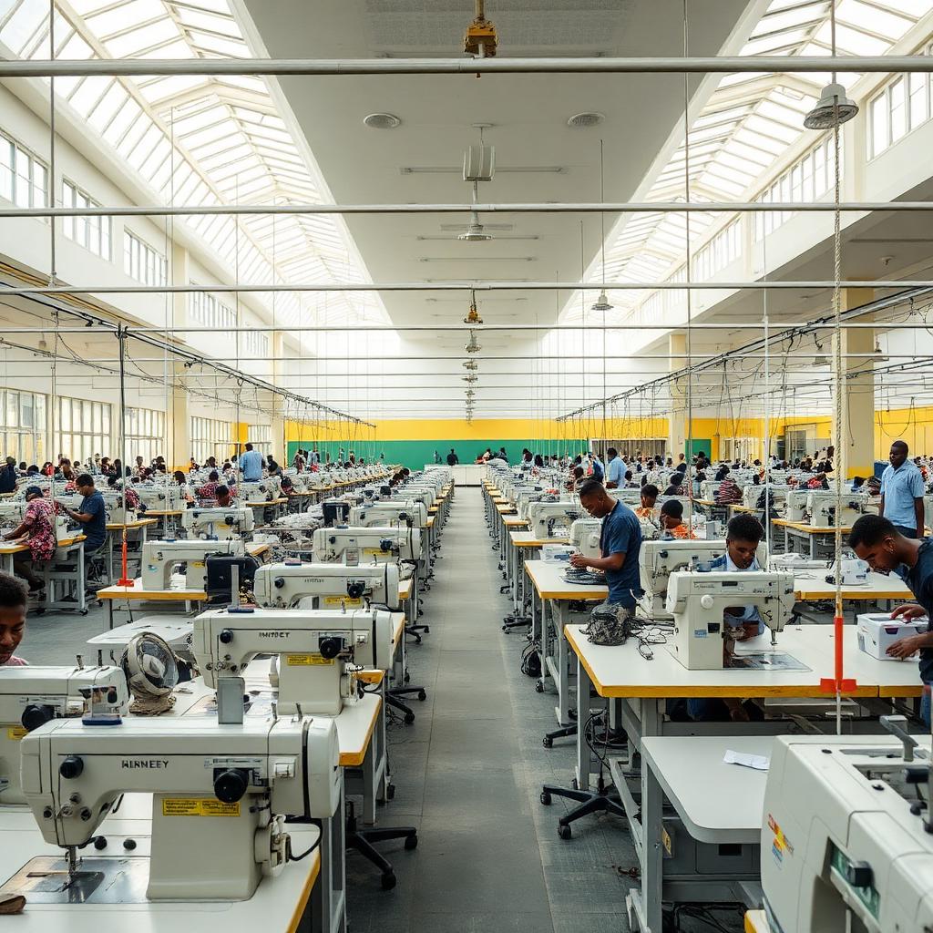 100-machine garment factory