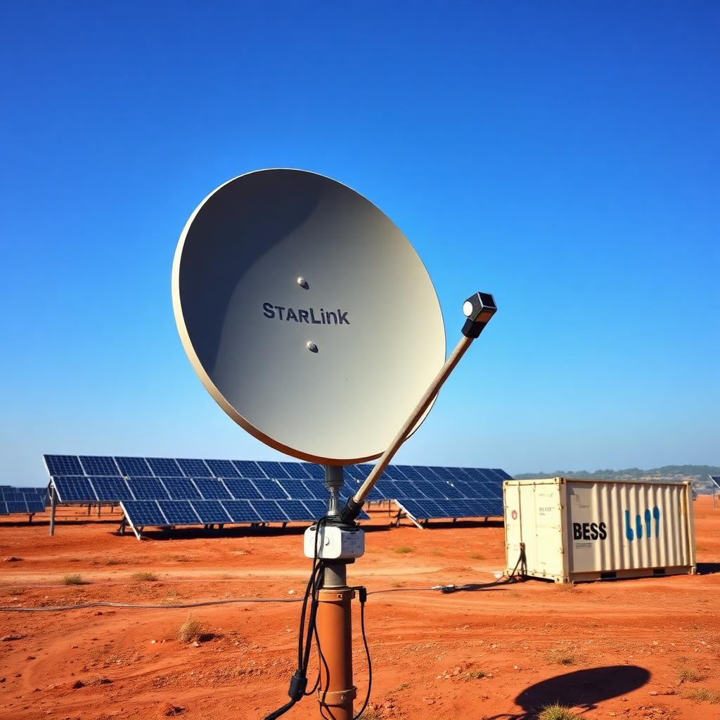 Starlink-enabled remote monitoring